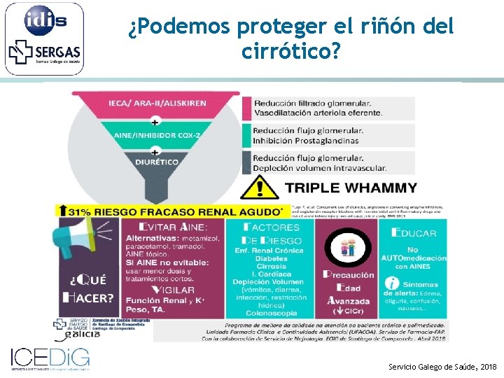 ¿Podemos proteger el riñón del cirrótico? Servicio Galego de Saúde, 2018 