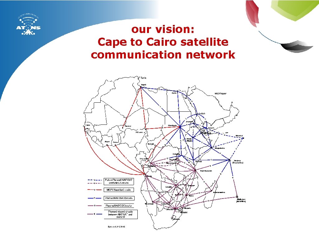 our vision: Cape to Cairo satellite communication network 