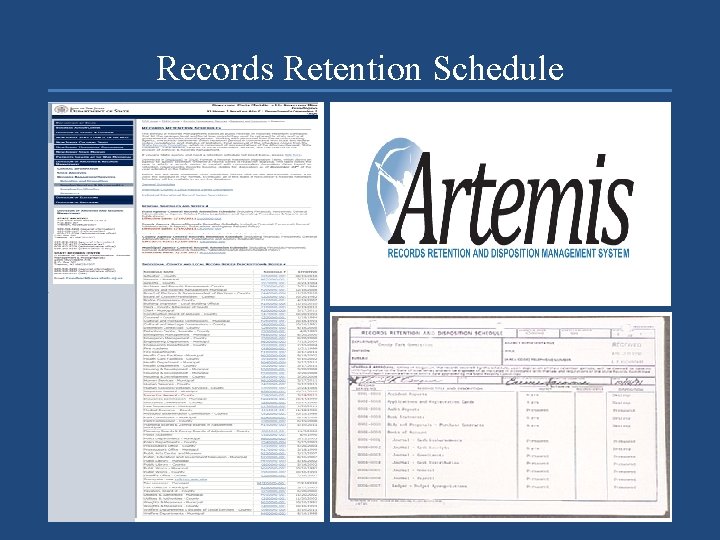 Records Retention Schedule 