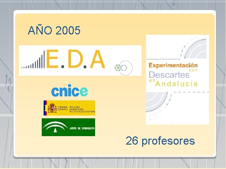 AÑO 2005 26 profesores 