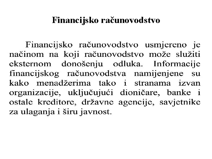 Financijsko računovodstvo 