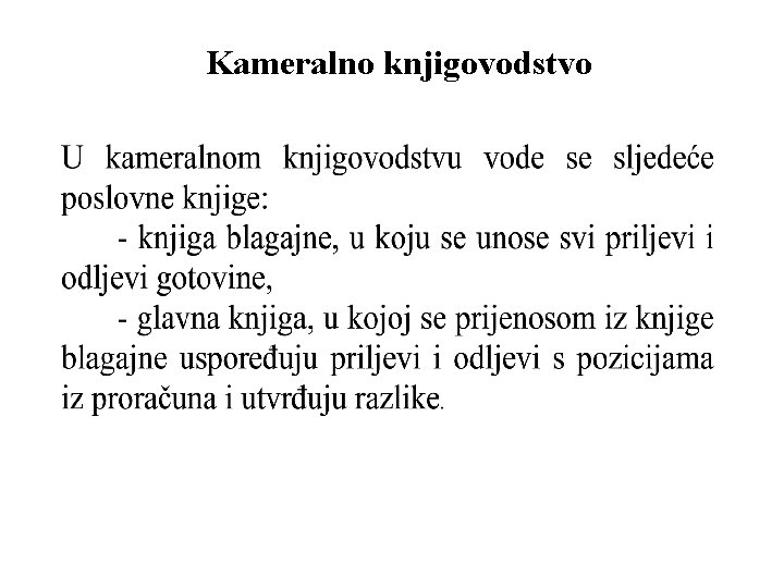 Kameralno knjigovodstvo 