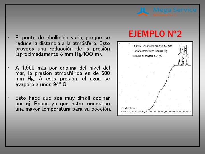  • El punto de ebullición varia, porque se reduce la distancia a la