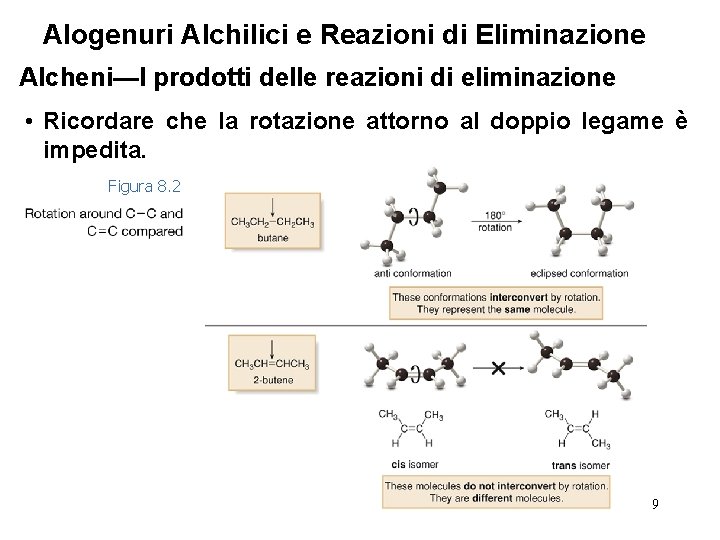 Alogenuri Alchilici e Reazioni di Eliminazione Alcheni—I prodotti delle reazioni di eliminazione • Ricordare