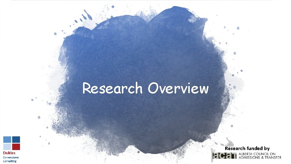 Research Overview Researchfundedbyby Research 