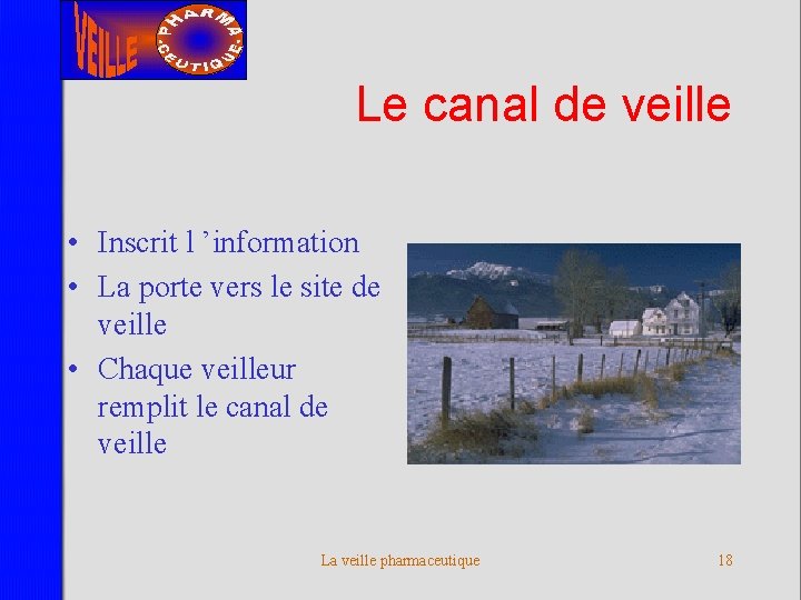 Le canal de veille • Inscrit l ’information • La porte vers le site