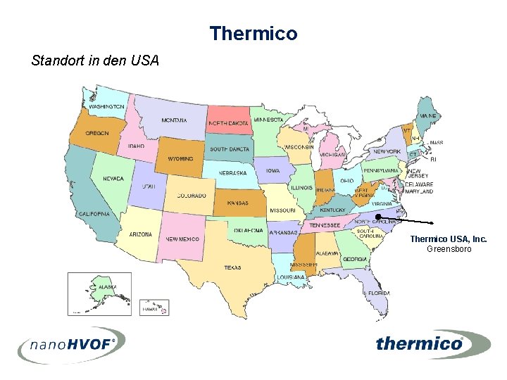 Thermico Standort in den USA Thermico USA, Inc. Greensboro Thermico Standort in den USA Thermico USA, Inc. Greensboro