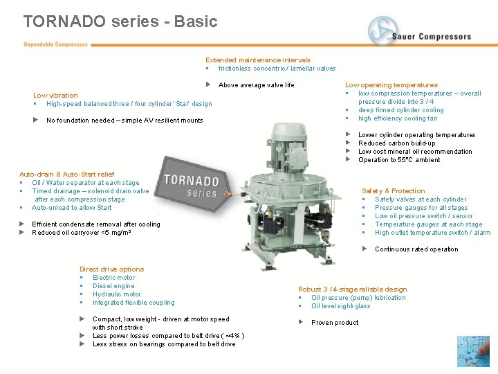TORNADO series - Basic Extended maintenance intervals § frictionless concentric / lamellar valves Above
