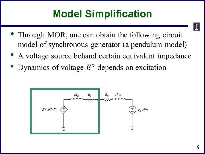 Model Simplification • 9 Model Simplification • 9
