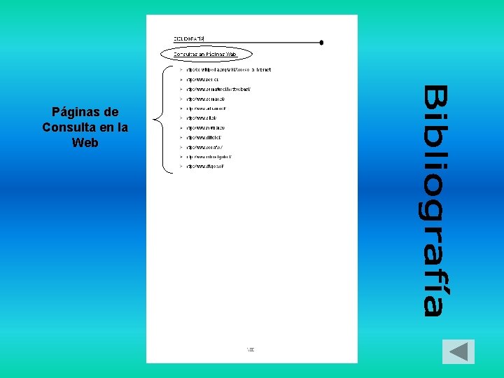 Páginas de Consulta en la Web 