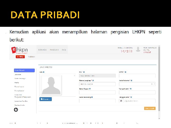 DATA PRIBADI 