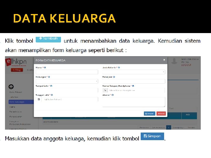 DATA KELUARGA 