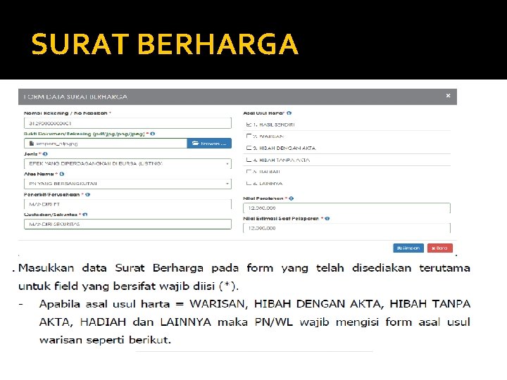 SURAT BERHARGA 