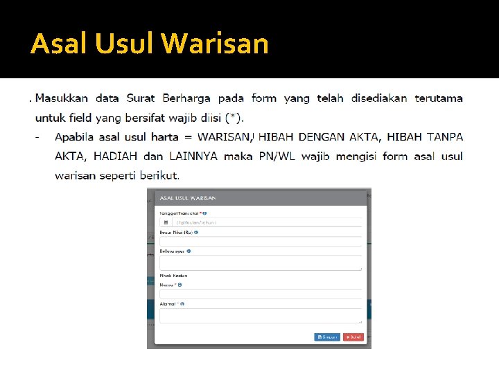 Asal Usul Warisan 