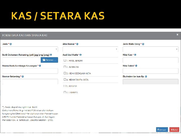 KAS / SETARA KAS 