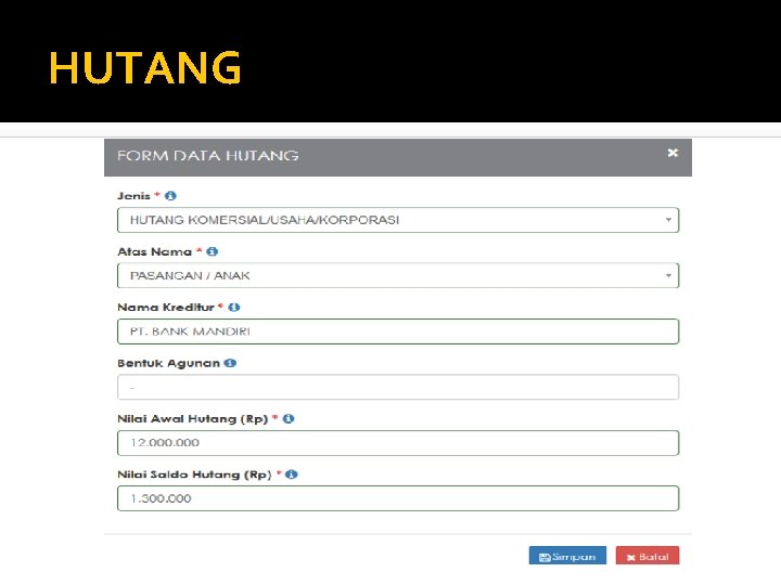 HUTANG 
