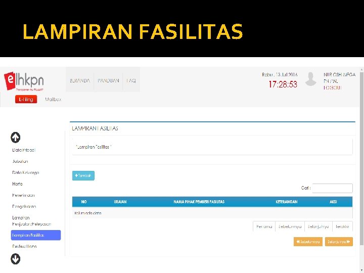 LAMPIRAN FASILITAS 