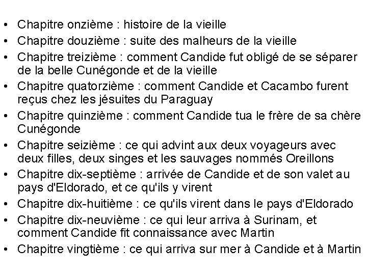  • Chapitre onzième : histoire de la vieille • Chapitre douzième : suite