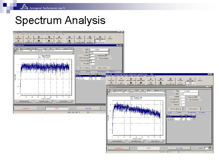 Spectrum Analysis Spectrum Analysis