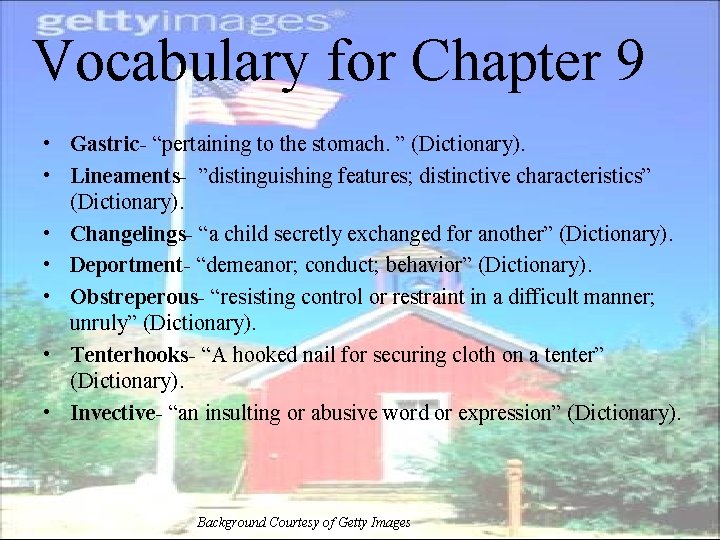 Vocabulary for Chapter 9 • Gastric- “pertaining to the stomach. ” (Dictionary). • Lineaments-