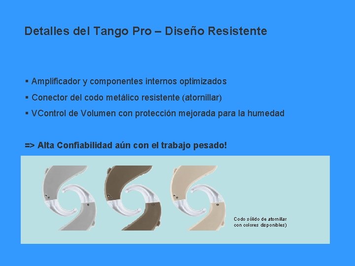 Detalles del Tango Pro – Diseño Resistente § Amplificador y componentes internos optimizados §