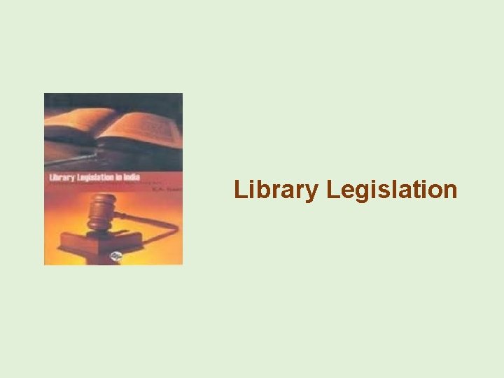Library Legislation 
