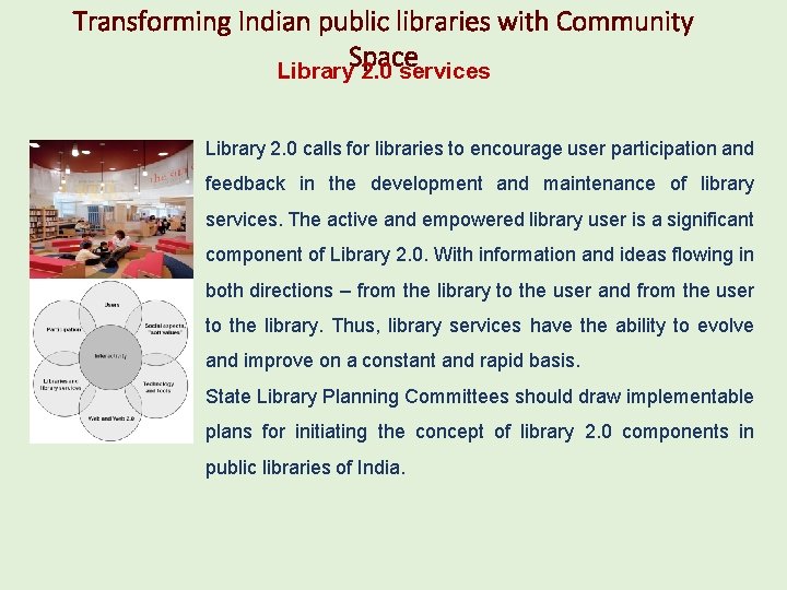 Transforming Indian public libraries with Community Space Library 2. 0 services Library 2. 0