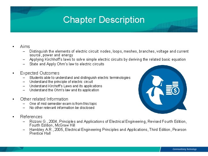 Chapter Description • Aims – – – • Expected Outcomes – – • Students