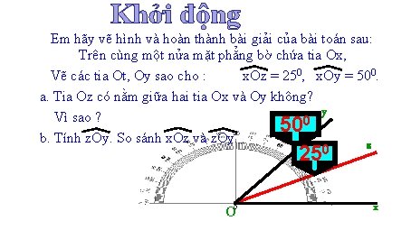 Khởi động Em hãy vẽ hình và hoàn thành bài giải của bài toán