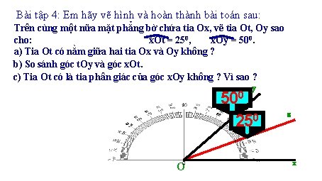 Bài tập 4: Em hãy vẽ hình và hoàn thành bài toán sau: Trên