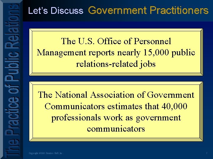 Let’s Discuss Government Practitioners The U. S. Office of Personnel Management reports nearly 15,