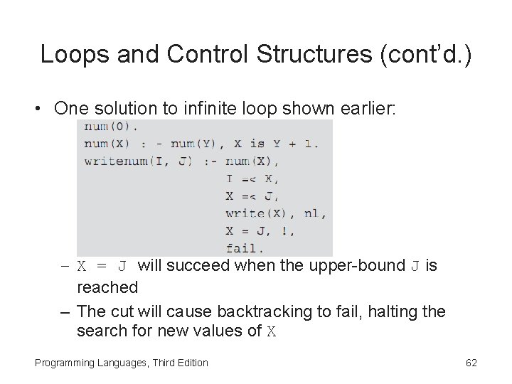 Loops and Control Structures (cont’d. ) • One solution to infinite loop shown earlier: