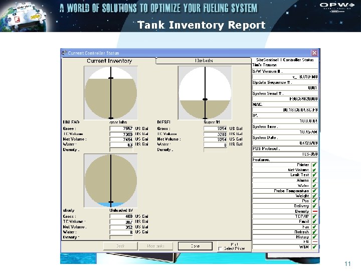 Tank Inventory Report 11 