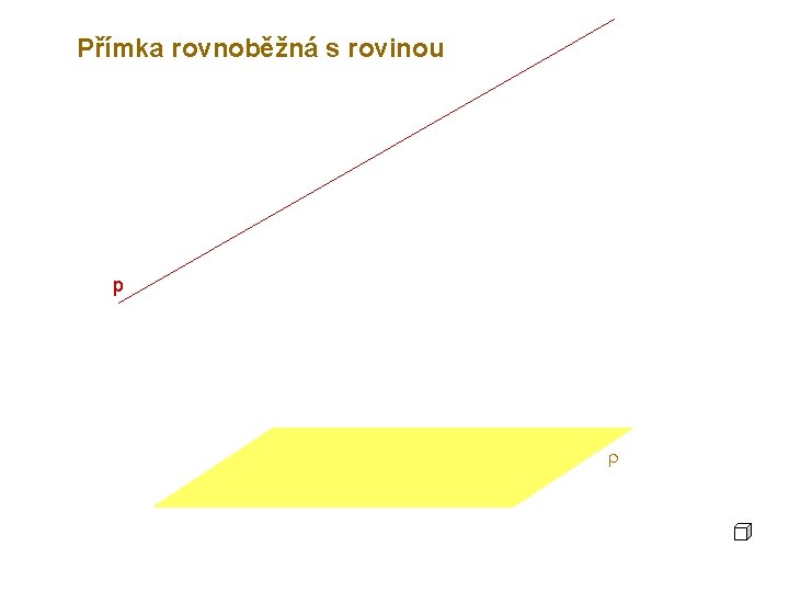 Přímka rovnoběžná s rovinou p r 