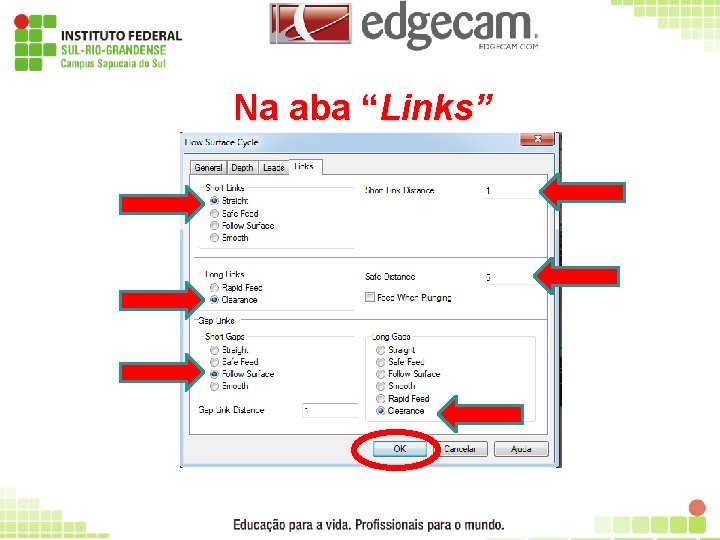 Na aba “Links” 