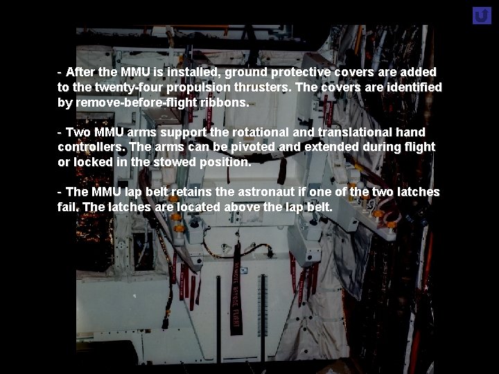 - After the MMU is installed, ground protective covers are added to the twenty-four - After the MMU is installed, ground protective covers are added to the twenty-four
