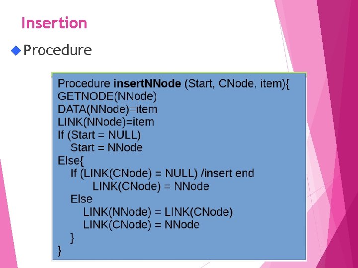 Insertion Procedure 