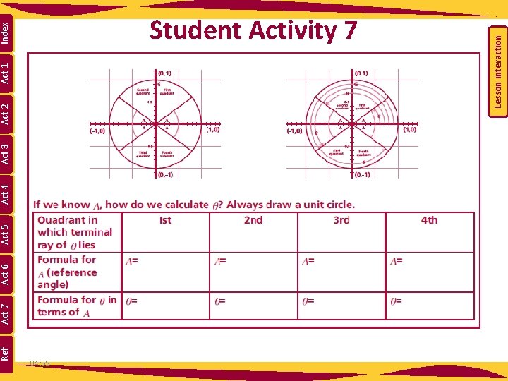 Ref Act 7 Act 6 Act 5 Act 4 Act 3 04: 55 Act