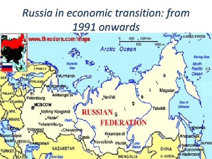 Russia in economic transition: from 1991 onwards 