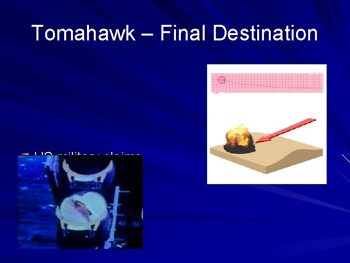 Tomahawk – Final Destination US military claims missiles are 90% accurate. 1, 000 lb