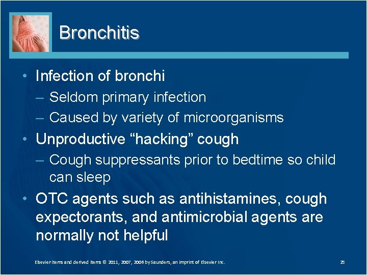 Bronchitis • Infection of bronchi – Seldom primary infection – Caused by variety of Bronchitis • Infection of bronchi – Seldom primary infection – Caused by variety of