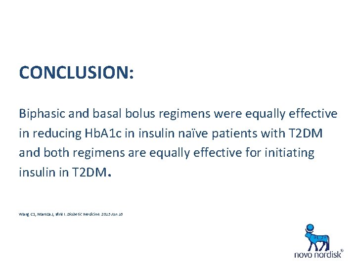 CONCLUSION: Biphasic and basal bolus regimens were equally effective in reducing Hb. A 1