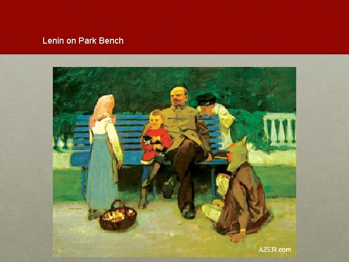 Lenin on Park Bench 