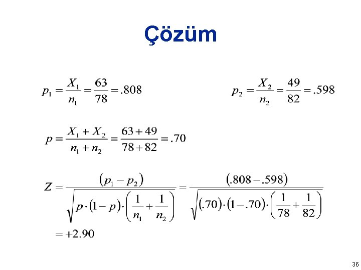 Çözüm 36 