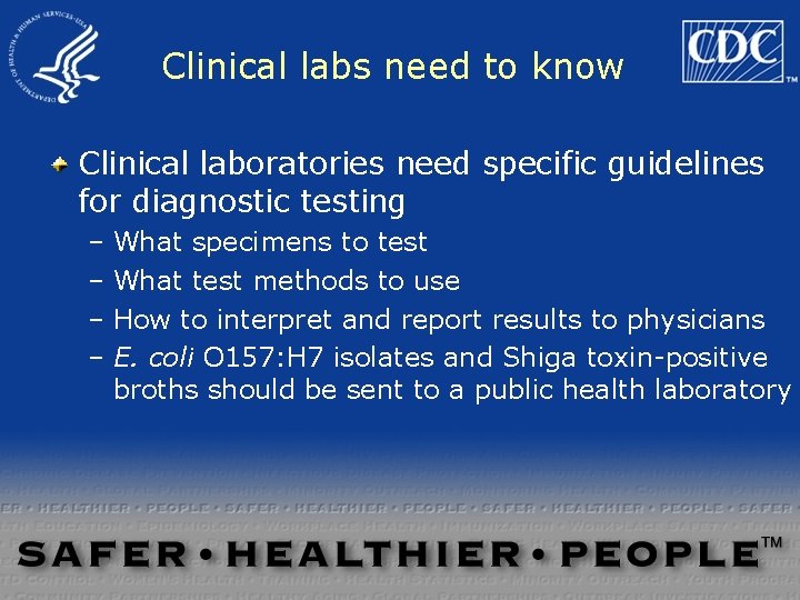 Clinical labs need to know Clinical laboratories need specific guidelines for diagnostic testing – Clinical labs need to know Clinical laboratories need specific guidelines for diagnostic testing –