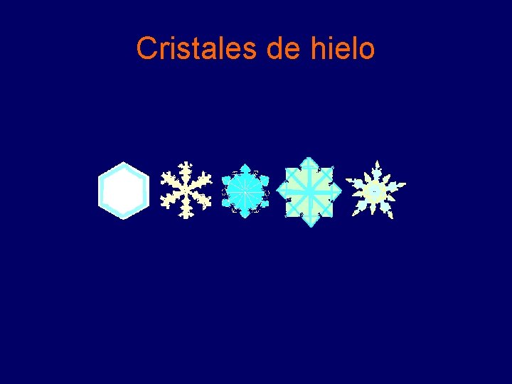 Cristales de hielo Cristales de hielo