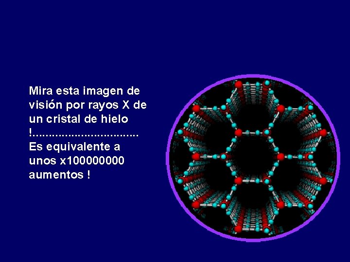 Mira esta imagen de visión por rayos X de un cristal de hielo !. Mira esta imagen de visión por rayos X de un cristal de hielo !.