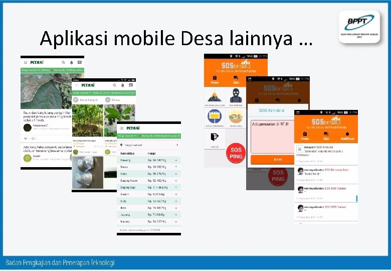 Aplikasi mobile Desa lainnya … 