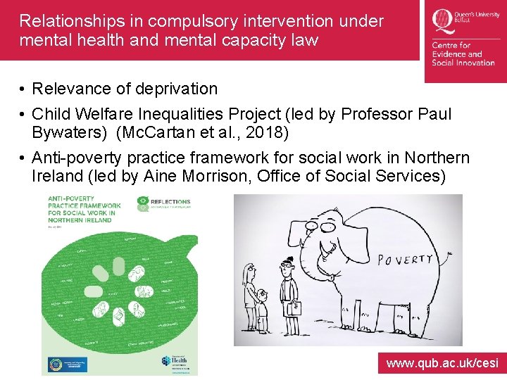 Relationships in compulsory intervention under mental health and mental capacity law • Relevance of