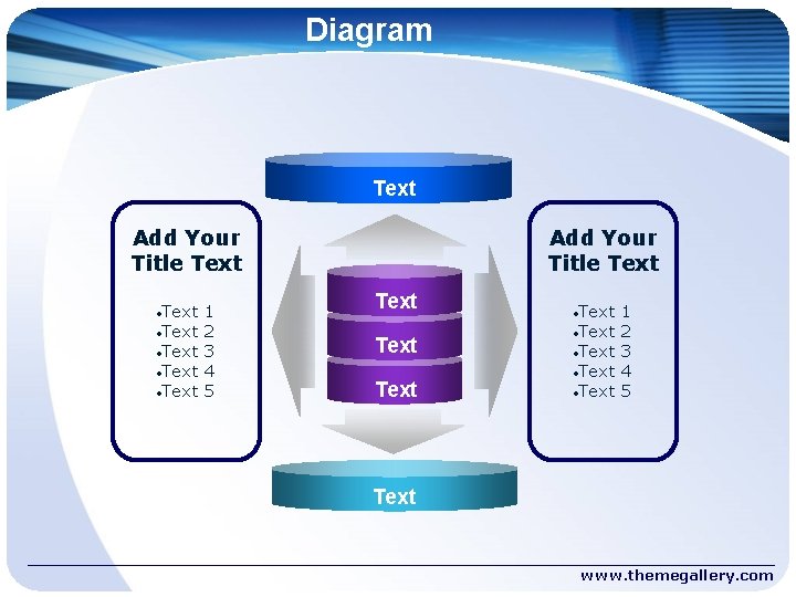 Diagram Text Add Your Title Text • Text • Text 1 2 3 4